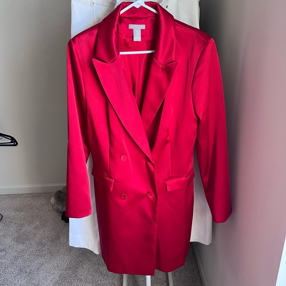 H&M Red Blazer dress